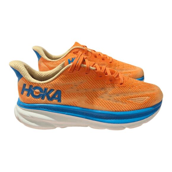HOKA ONE ONE Clifton 9 \'Low Vibrant Orange Impala\' Running Shoes Size 8.5D main image 10